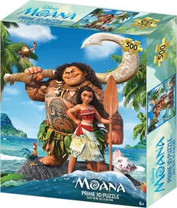 Puzzle s 3D efektem Prime 3D 500 dílků Vaiana: Legenda o konci světa