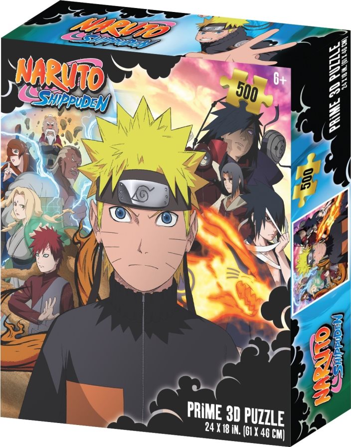 Puzzle s 3D efektem Prime 3D 500 dílků Naruto Shippuden