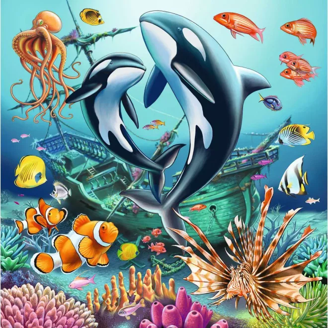 RAVENSBURGER Puzzle Život pod vodou 3x49 dílků