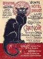 Trefl Dřevěné puzzle Art: Steinlen - Černá kočka, Le Chat Noir 200 dílků