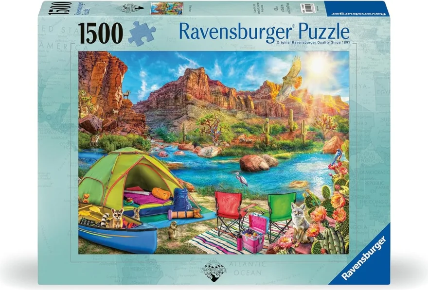 RAVENSBURGER Puzzle Táboření v kaňonu 1500 dílků
