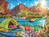 RAVENSBURGER Puzzle Táboření v kaňonu 1500 dílků