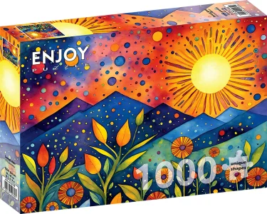 Puzzle Déšť při západu slunce 1000 dílků