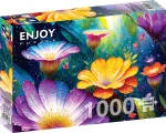 Enjoy Puzzle Květy v dešti 1000 dílků