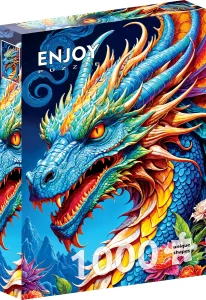 Puzzle Modrý drak 1000 dílků