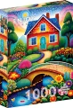Enjoy Puzzle Barevný dům 1000 dílků