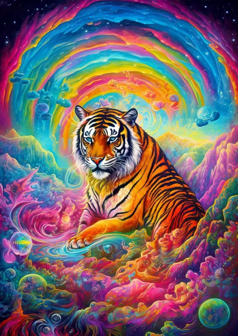 Enjoy Puzzle Tam, kde vládnou tygři 1000 dílků