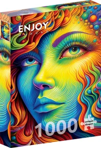 Puzzle Malovaná slečna 1000 dílků