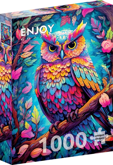 ENJOY Puzzle Oslnivá sova 1000 dílků