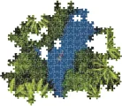 CLEMENTONI Puzzle Tropický letecký pohled 500 dílků