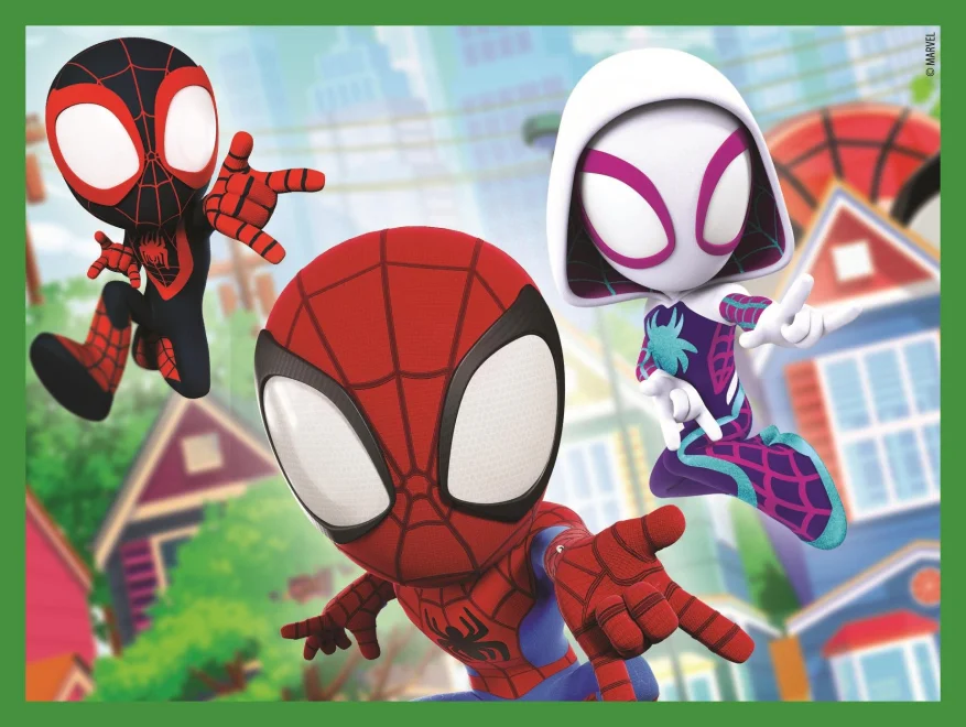CLEMENTONI Obrázkové kostky Spidey a jeho úžasní přátelé, 12 kostek