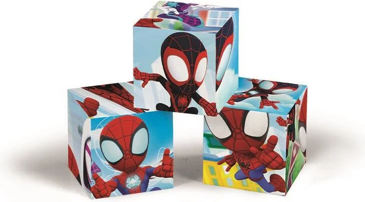 CLEMENTONI Obrázkové kostky Spidey a jeho úžasní přátelé, 12 kostek