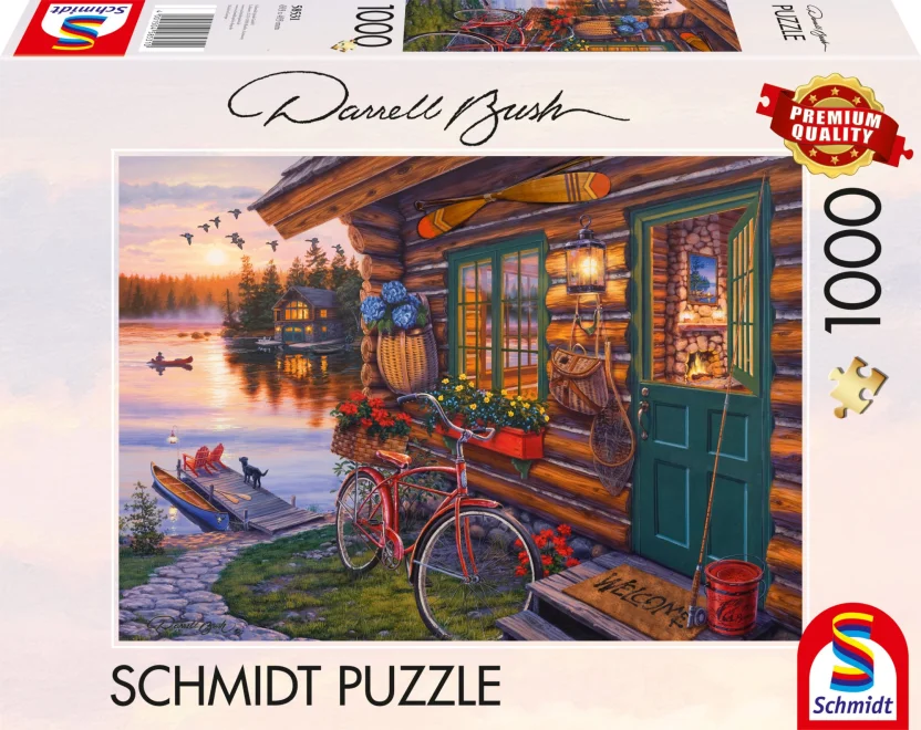 SCHMIDT Puzzle Chata u jezera 1000 dílků