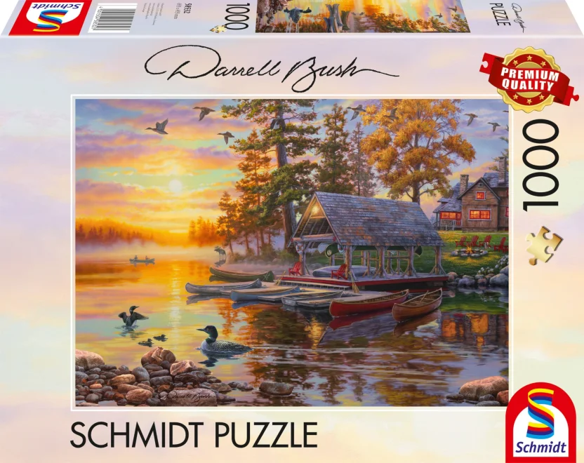 SCHMIDT Puzzle Loděnice s kánoemi 1000 dílků