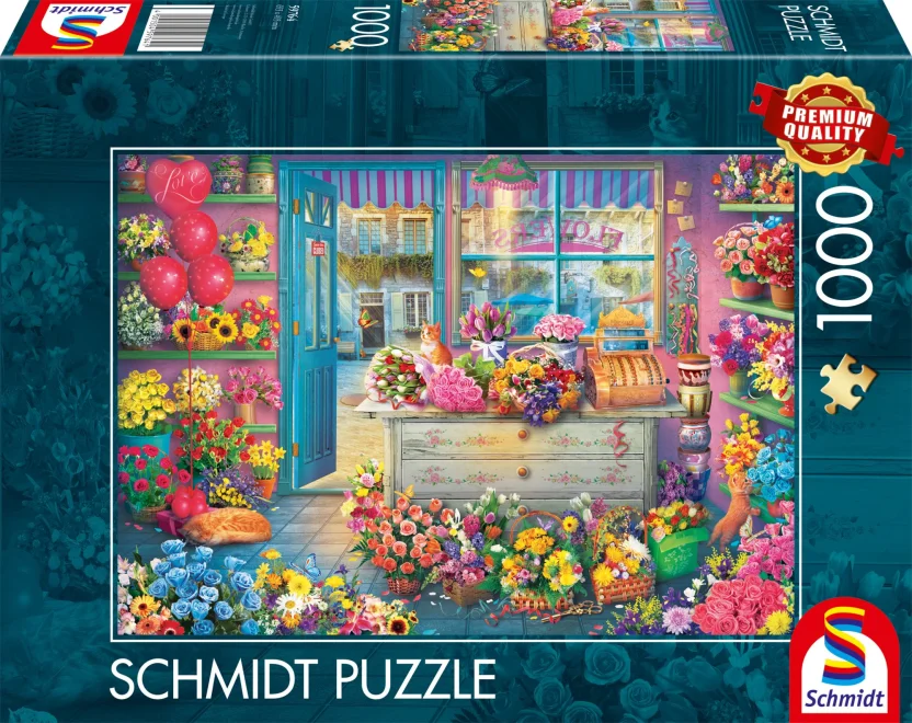 SCHMIDT Puzzle Barevné květinářství 1000 dílků