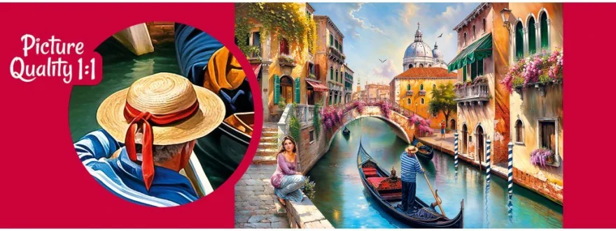 CHERRY PAZZI Puzzle Léto v Benátkách 1000 dílků