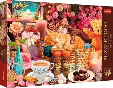 Puzzle Premium Plus Tea Time: Všechno hezké 1000 dílků