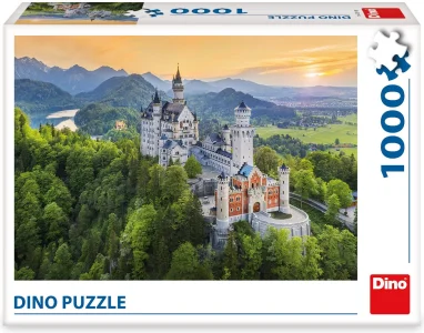 Puzzle Jarní Neuschwanstein 1000 dílků