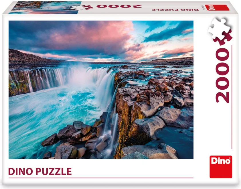 DINO Puzzle Vodopád Selfoss 2000 dílků