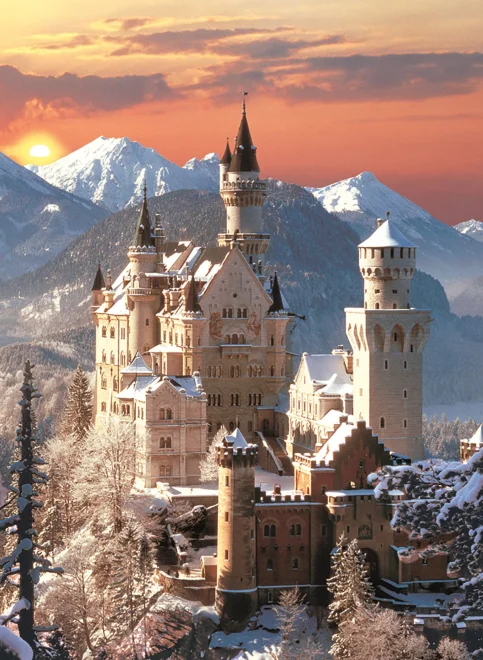 CLEMENTONI Puzzle Neuschwanstein 1500 dílků