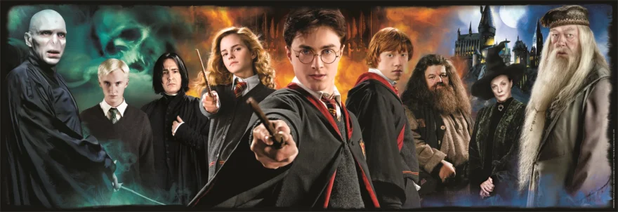 CLEMENTONI Panoramatické puzzle Harry Potter 1000 dílků