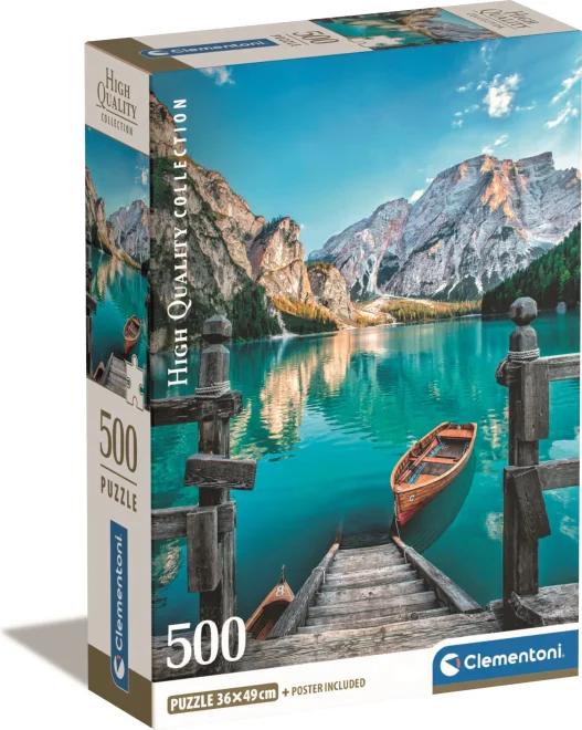 CLEMENTONI Puzzle Jezero Braies 500 dílků