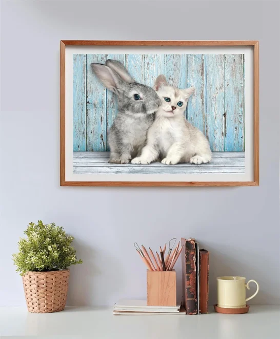 Clementoni Puzzle Kotě a králíček 500 dílků