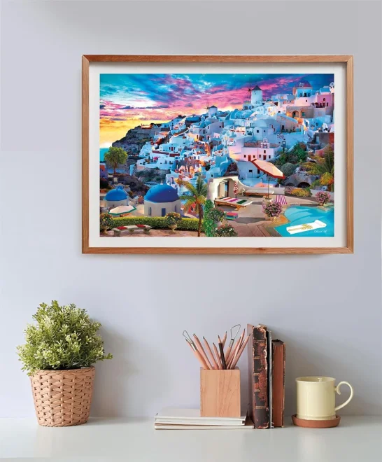 CLEMENTONI Puzzle Pohled na Řecko 500 dílků