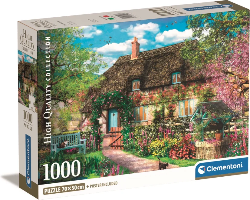 CLEMENTONI Puzzle Stará chalupa 1000 dílků