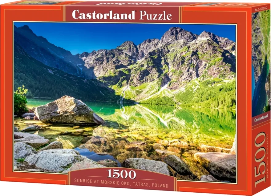 CASTORLAND Puzzle Východ slunce u jezera Morskie Oko 1500 dílků