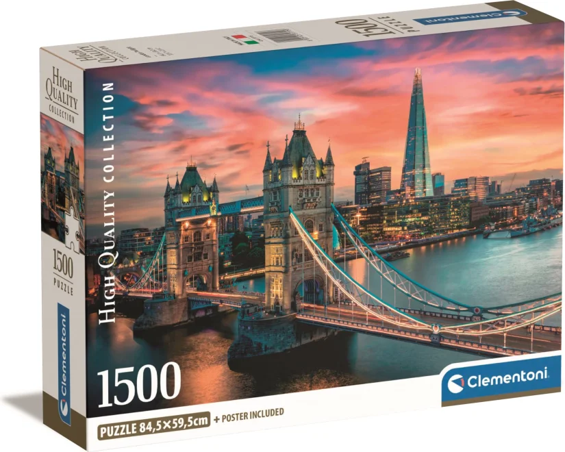 CLEMENTONI Puzzle Londýn za soumraku 1500 dílků
