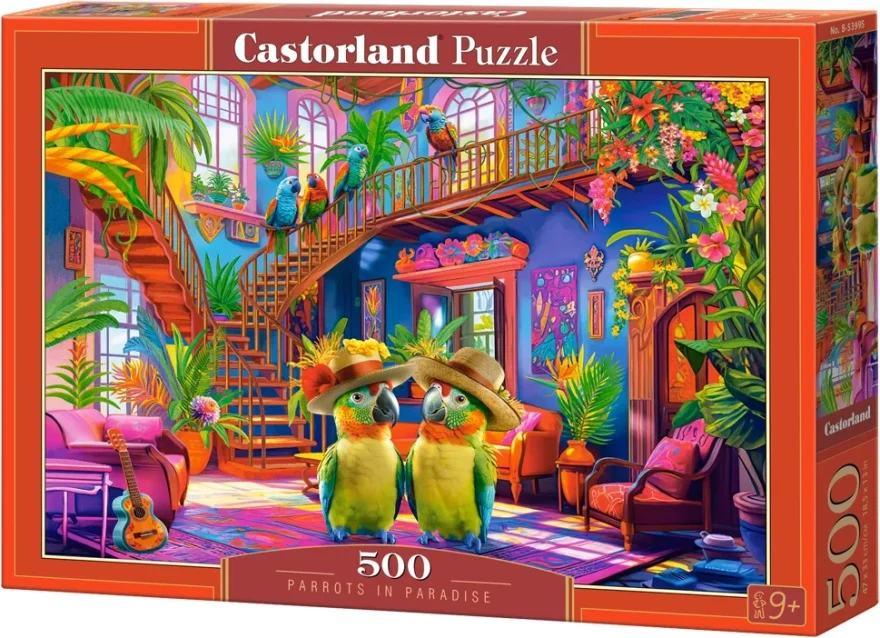 CASTORLAND Puzzle Papoušci v ráji 500 dílků
