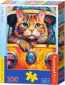 CASTORLAND Puzzle Kočka na cestách autobusem 100 dílků