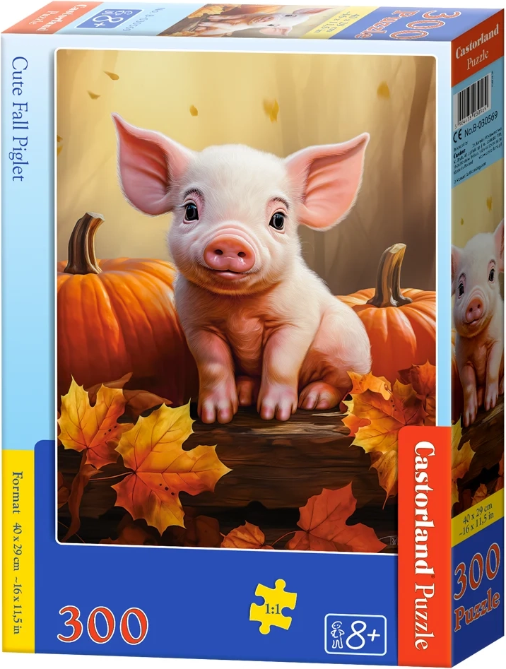 Puzzle Castorland 300 dílků - Roztomilé prasátko