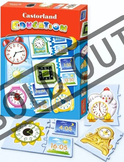 CASTORLAND Puzzle Učíme se hodiny 16x3 dílků