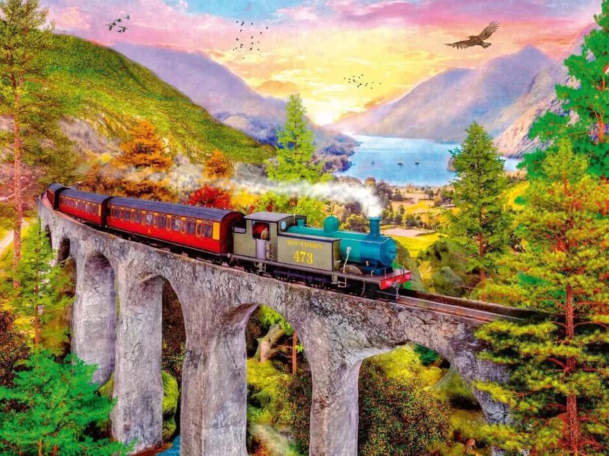 Ravensburger Puzzle Podzimní viadukt 1500 dílků