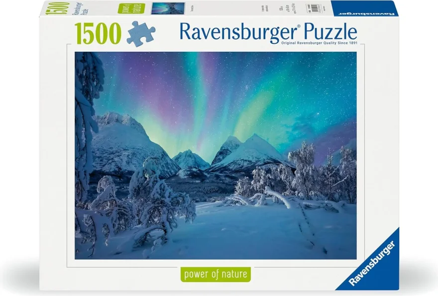 RAVENSBURGER Puzzle Když polární záře tančí 1500 dílků