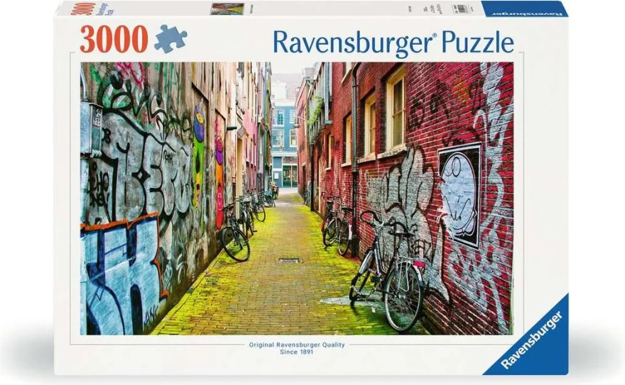 RAVENSBURGER Puzzle Street Art v Amsterdamu 3000 dílků