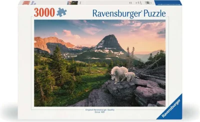 Puzzle Alpská koza s mládětem 3000 dílků