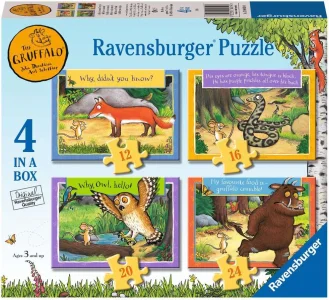 Puzzle pro děti Ravensburger sada 4v1 Gruffalo 12, 16, 20, 24 dílků