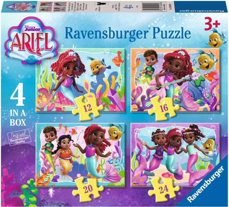 Puzzle Ariel 4v1 (12, 16, 20, 24 dílků)