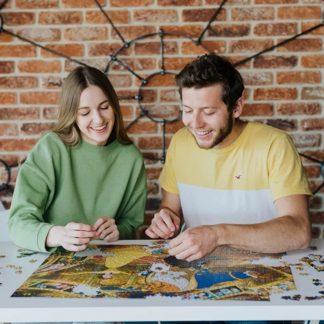 TREFL Puzzle Premium Plus Iconic Moments: Kráska a zvíře 1000 dílků