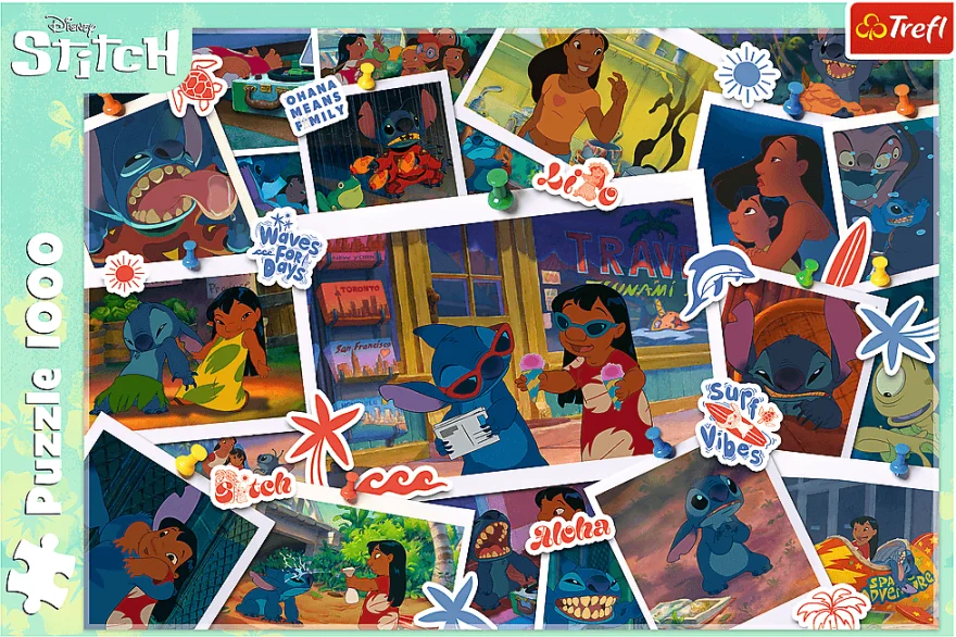 TREFL Puzzle Lilo&Stitch: Sladké vzpomínky 1000 dílků