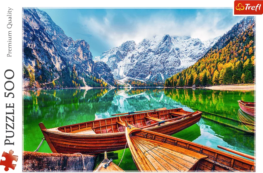 Trefl Puzzle Jezero Braies, Itálie 500 dílků