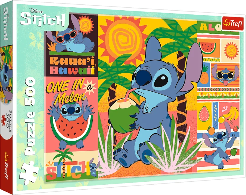 TREFL Puzzle Lilo&Stitch: Dovolená se Stitchem 500 dílků