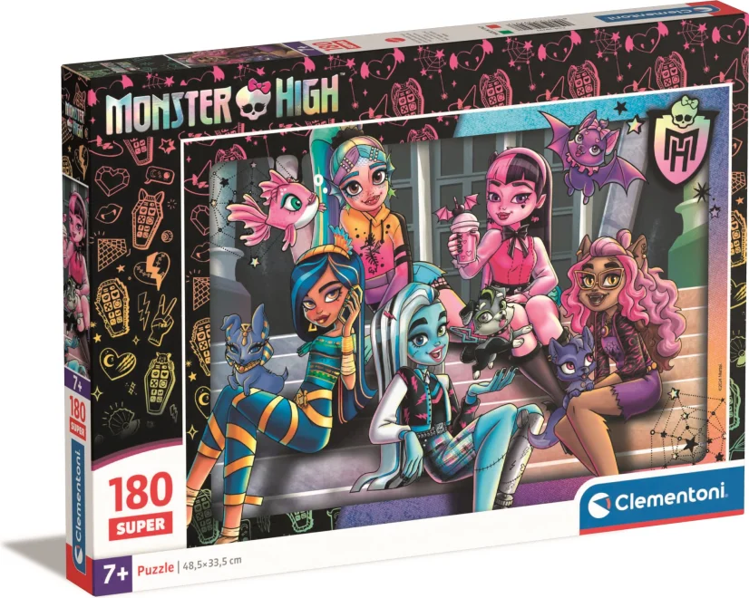 CLEMENTONI Puzzle Monster High 180 dílků