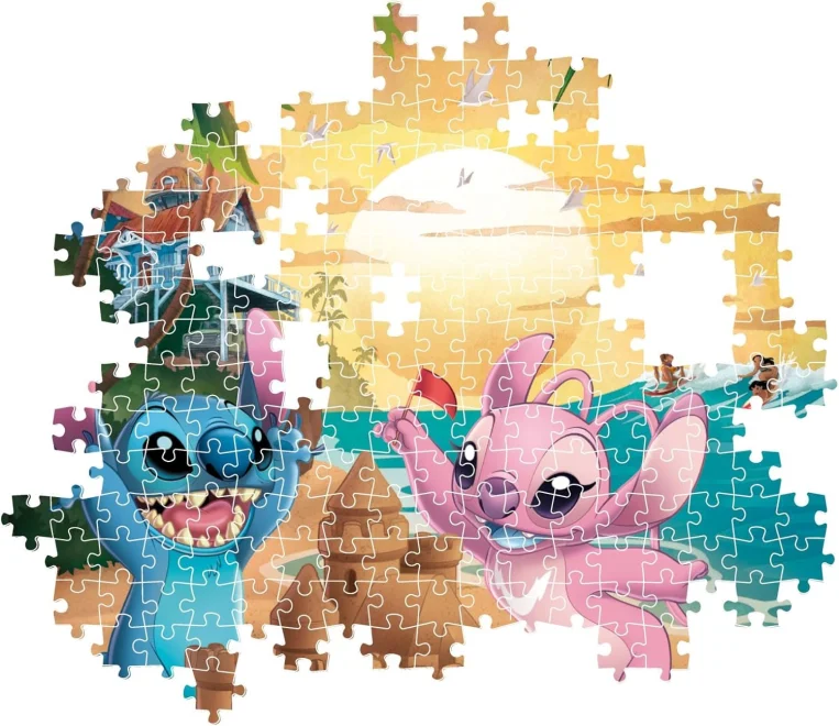 CLEMENTONI Puzzle Lilo&Stitch: Stitch a Angel 500 dílků