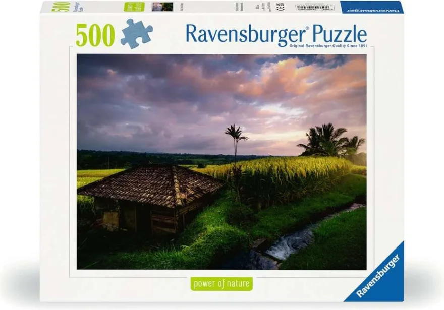 RAVENSBURGER Puzzle Rýžová pole na Bali 500 dílků