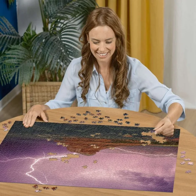 RAVENSBURGER Puzzle Růžová bouřka 500 dílků