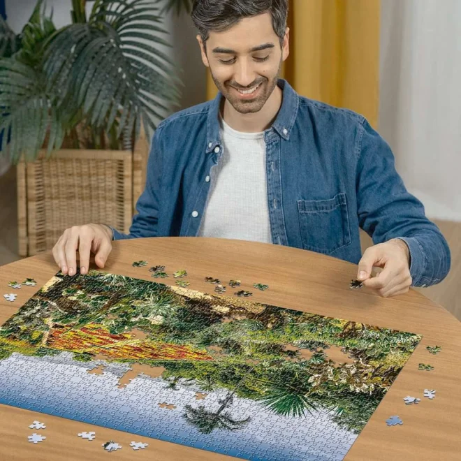 RAVENSBURGER Puzzle Kouzelné zahrady: Botanická zahrada, Madeira 1000 dílků